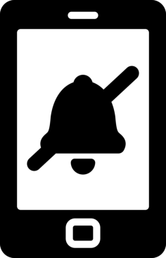 Phone Alarm Off Sketch Style Svg Vector, Free Vectors File